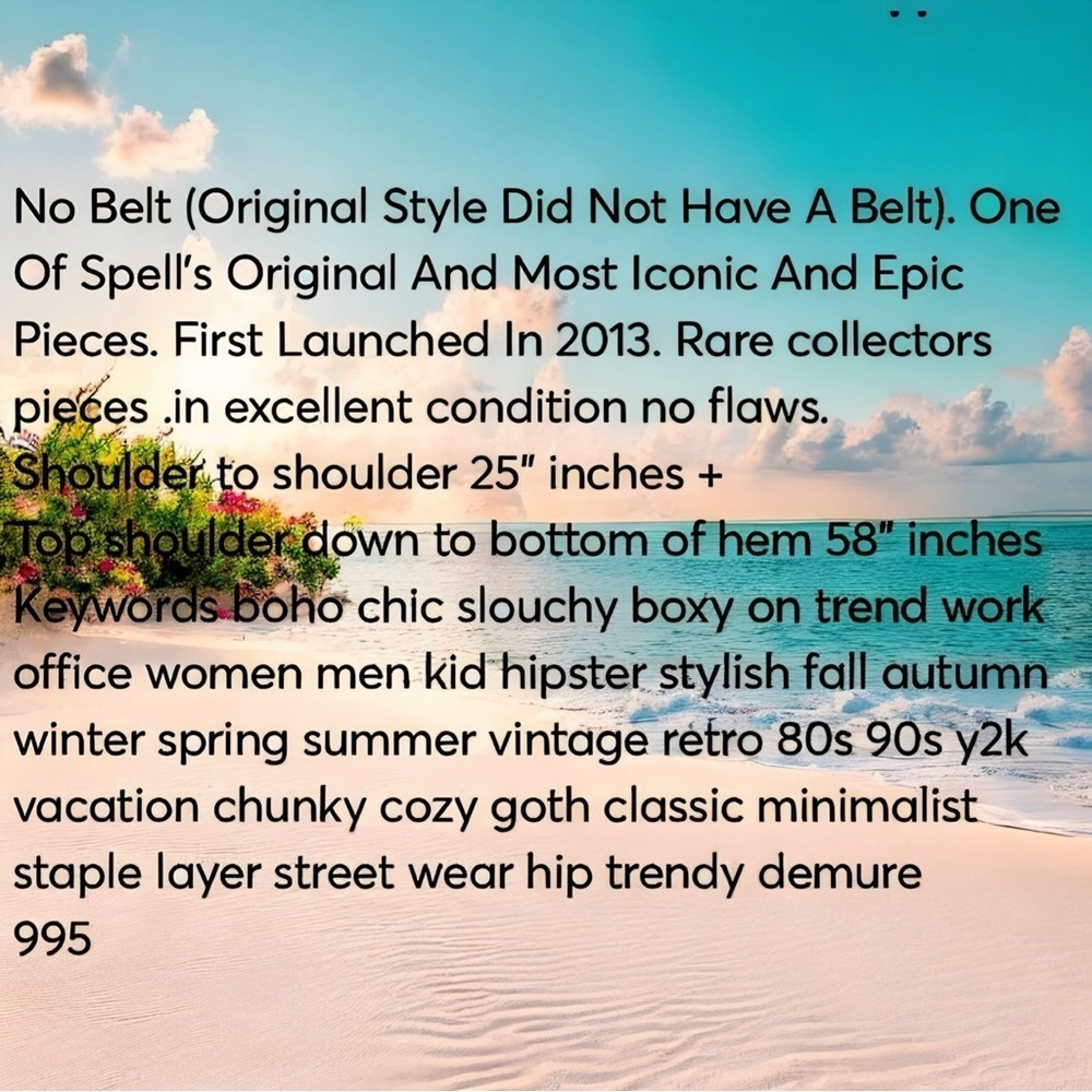 Spell and the Gypsy Vintage Desert Wanderer Blue Kimono Robe - Picture 8 of 8
